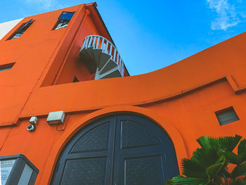 Low angle view of building against sky