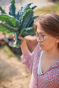 Young woman looking away