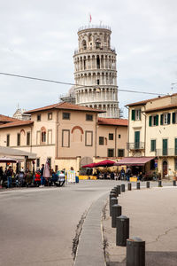 Picturesque streets of pisa city center