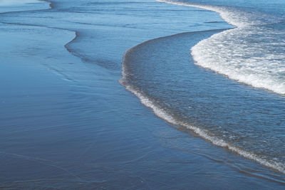 High angle view of sea shore