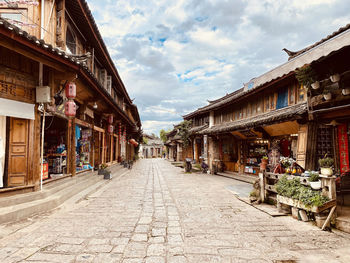 Street amidst buildings in town