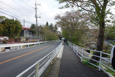 Road in city against sky