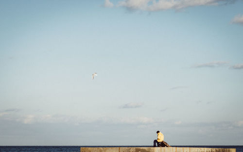 Scenic view of sea against sky