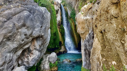 View of waterfall