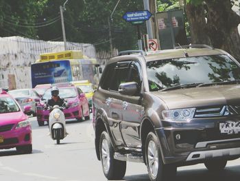 Car on road