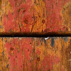 Full frame shot of rusty metal wood