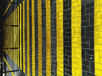 Full frame shot of yellow shadow