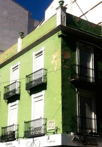 Low angle view of house against sky