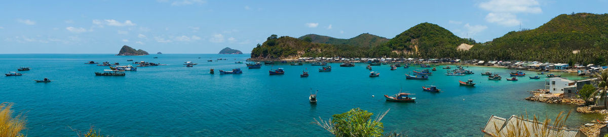 Panoramic view of sea against sky