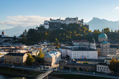 Salzburg historic town center, austria