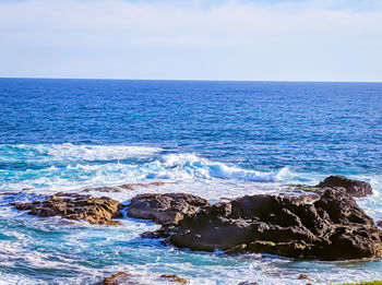 Scenic view of sea against sky