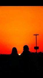 Silhouette of trees at sunset