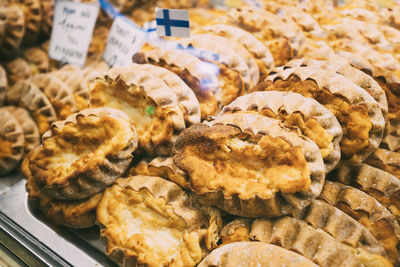 Close-up of meat for sale at store