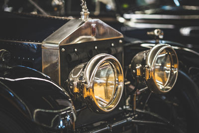 Close-up of vintage car