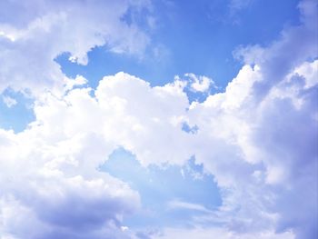 Low angle view of clouds in sky