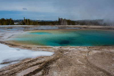 Panoramic view of fountain