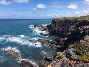 Scenic view of sea against sky