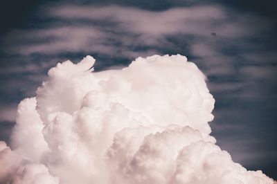 Close-up of cloudscape against sky