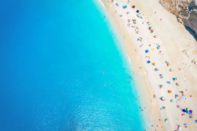 High angle view of swimming pool