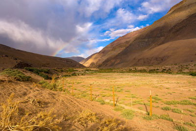 Scenic view of landscape against sky