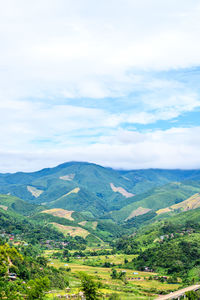 Scenic view of landscape against sky