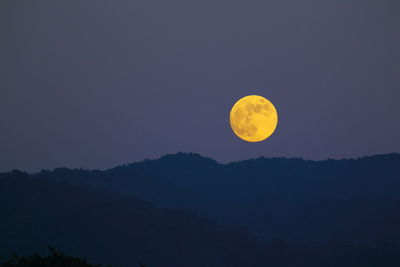 Scenic view of moon against sky at night