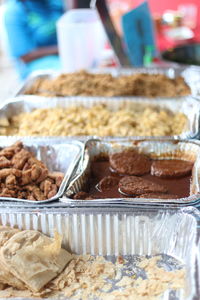 Close-up of cake in plate