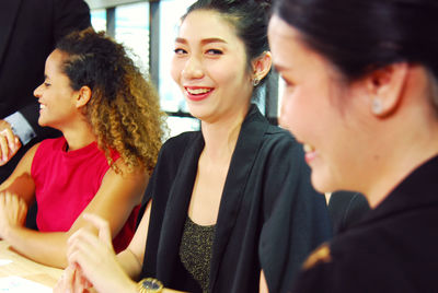 Portrait of a smiling young woman