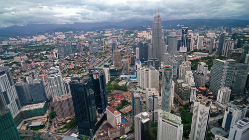 Aerial view of city