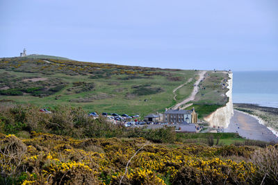 Scenic view of landscape against sky