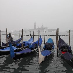 Boats in harbor