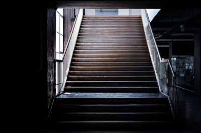 Low angle view of staircase in building