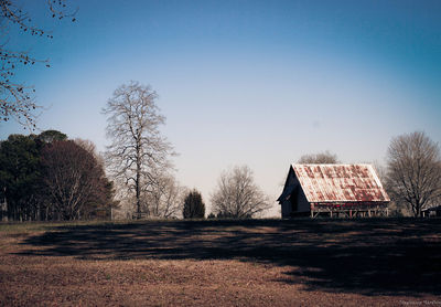 Built structure against clear sky