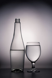 Close-up of water on table