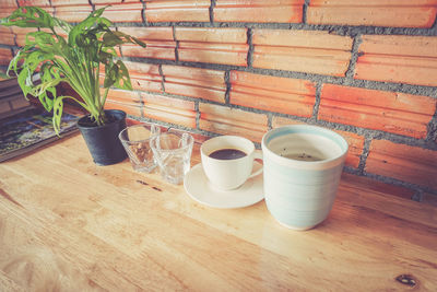 Close-up of coffee cup