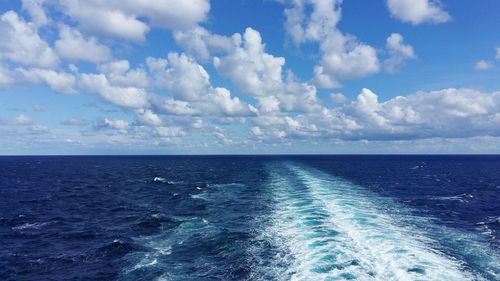 Scenic view of sea against sky