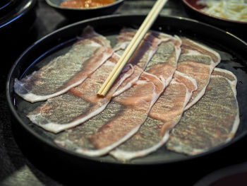 Close-up of food in plate