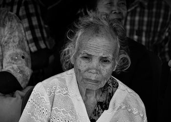 Close-up portrait of woman