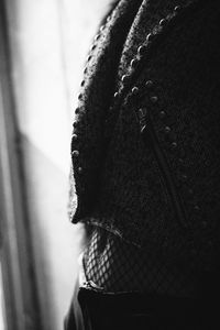 Close-up of man wearing hat