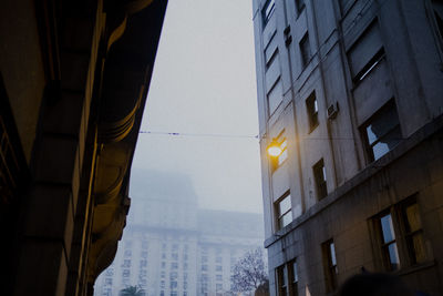 Low angle view of buildings against sky