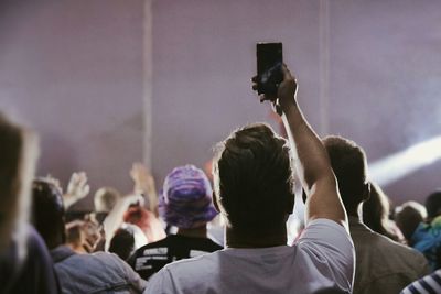 People sitting on stage