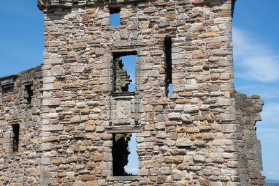 Low angle view of historical building against sky