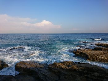 Scenic view of sea against sky