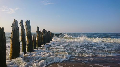 Panoramic view of sea against sky