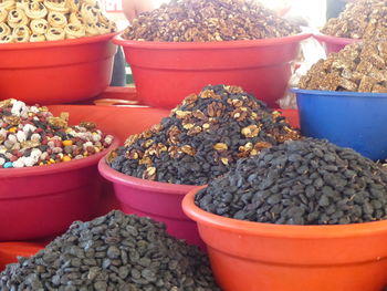 Close-up of vegetables for sale at market stall