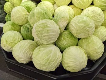 High angle view of vegetables for sale