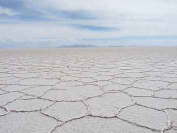 Scenic view of desert against sky