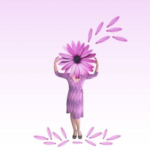 Close-up of pink flowers over white background