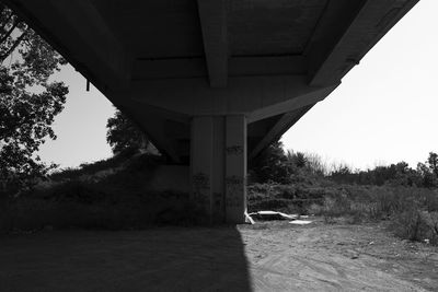 Below view of bridge over river