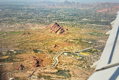 Aerial view of landscape